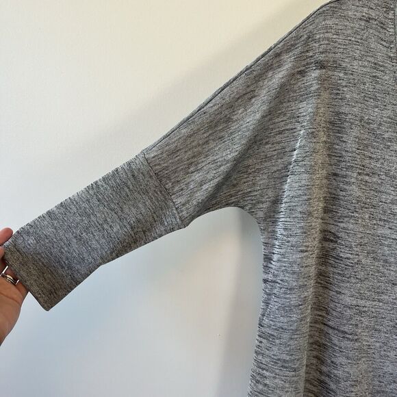 Joseph Ribkoff Womens Heathered Gray Layered V-Neck Tunic Top Lagenlook Size 4 - Picture 6 of 7